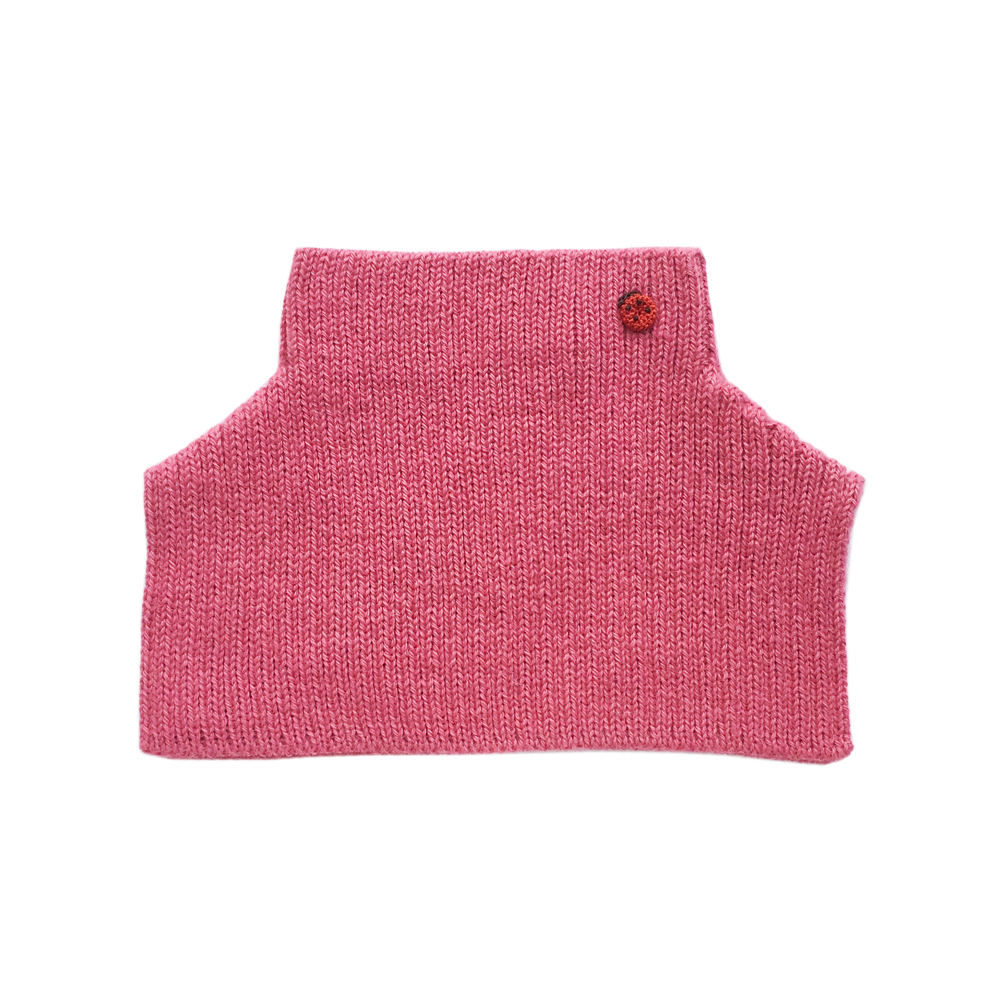 Esencia Mondo Collar - 100% Alpaca Fiber Coral Pink | Little Mino