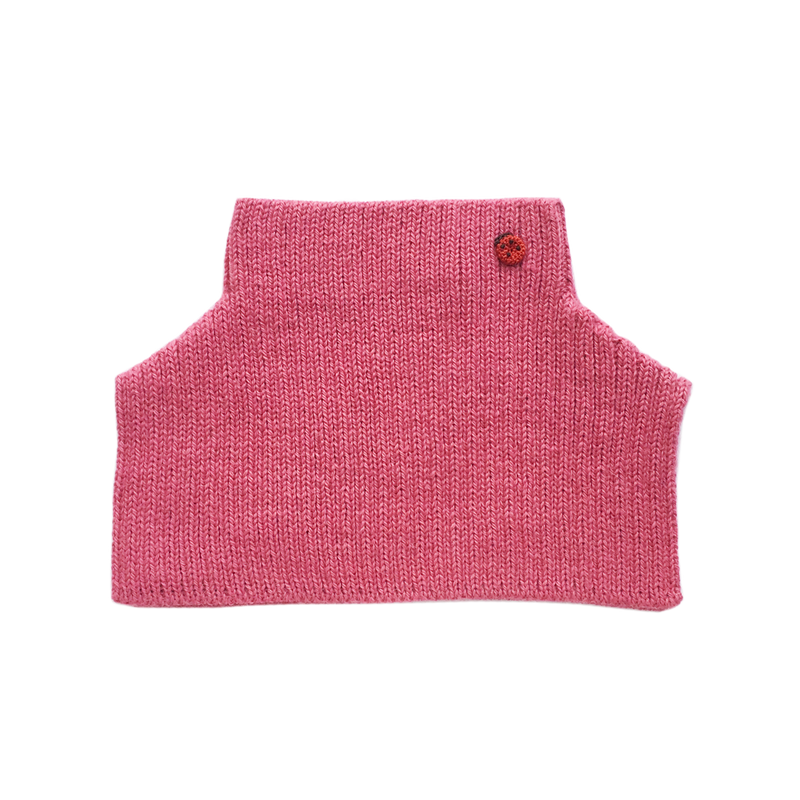 Esencia Mondo Collar - 100% Alpaca Fiber Coral Pink | Little Mino