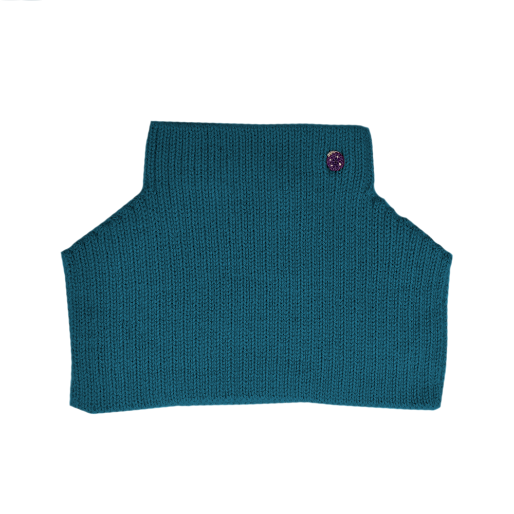 Esencia Mondo Collar - 100% Alpaca Fiber Teal | Little Mino