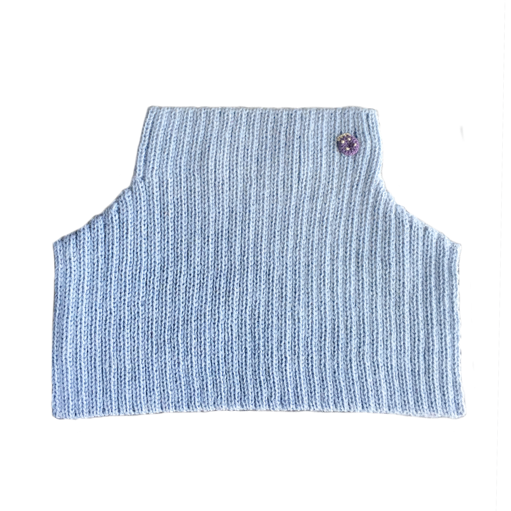 Esencia Mondo Collar - 100% Alpaca Fiber Blue Water | Little Mino