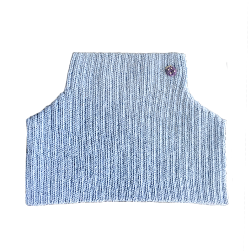 Esencia Mondo Collar - 100% Alpaca Fiber Blue Water | Little Mino