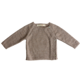 Esencia Alpaca Noa Sweater - 100% Alpaca Fiber Pebble | Little Mino