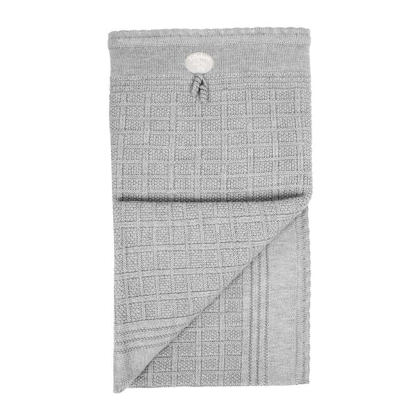 Lillelam 100%Merino Wool Classic Blanket - Gray  Little Mino