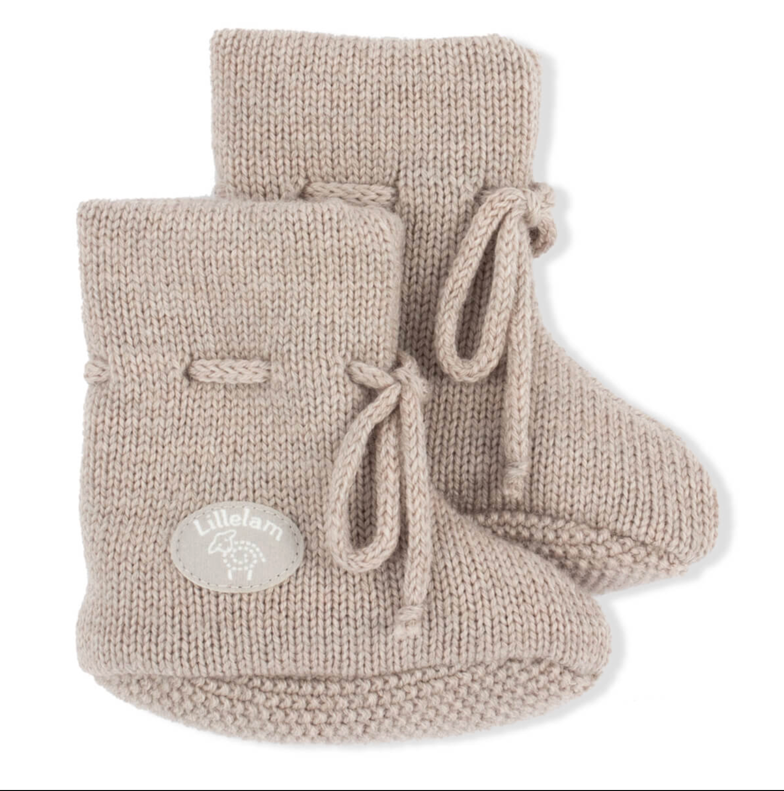 Lillelam Classic Baby Booties Beige | Little Mino