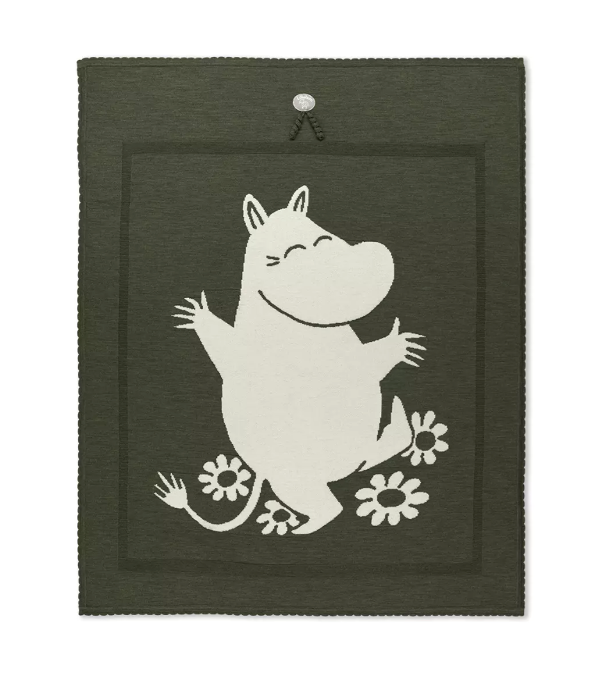 Lillelam Blanket Moomin 100% Merino Green | Little Mino