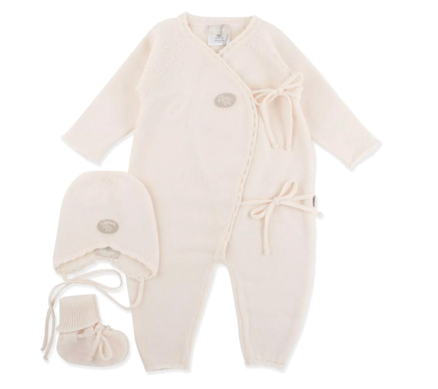 Lillelam 100% Merino Hentesett (Homeset) - White | Little Mino