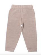 Lillelam 100% Merino Trousers with pockets - Beige | Little Mino