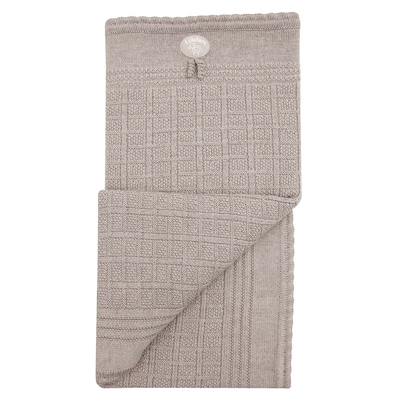 Lillelam 100%Merino Wool Classic Blanket - Beige | Little Mino