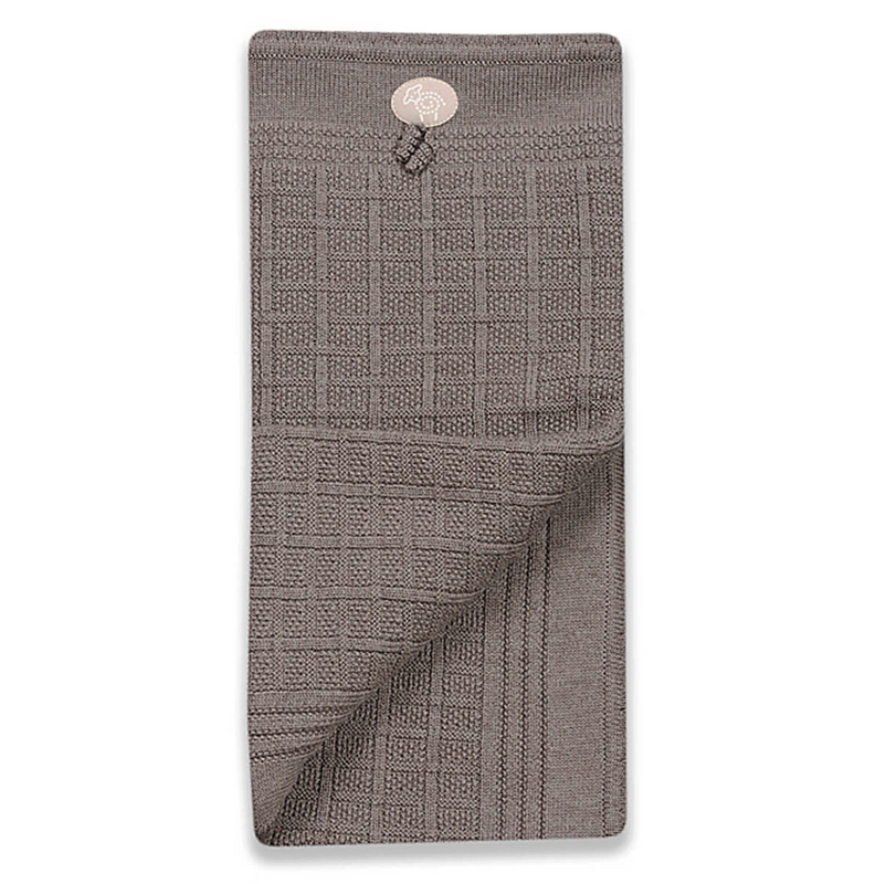 Lillelam 100%Merino Wool Classic Blanket - Brown | Little Mino