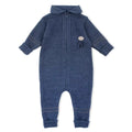 Lillelam Baby Bunting Suit Classic - 100% Merino Wool Baby Dark Blue | Little Mino