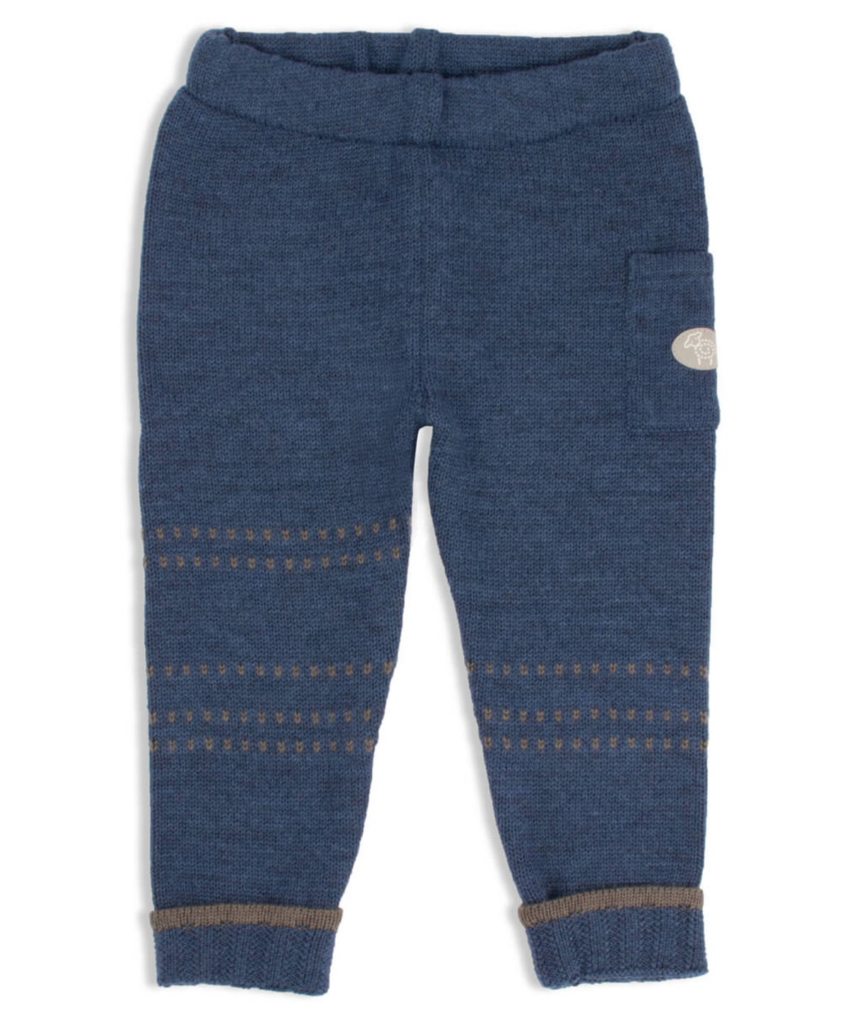 Lillelam Trousers classic 100% Merino Blue | Little Mino