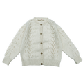 Esencia Alpaca Zeta Cardigan - 100% Alpaca Fiber Ivory | Little Mino