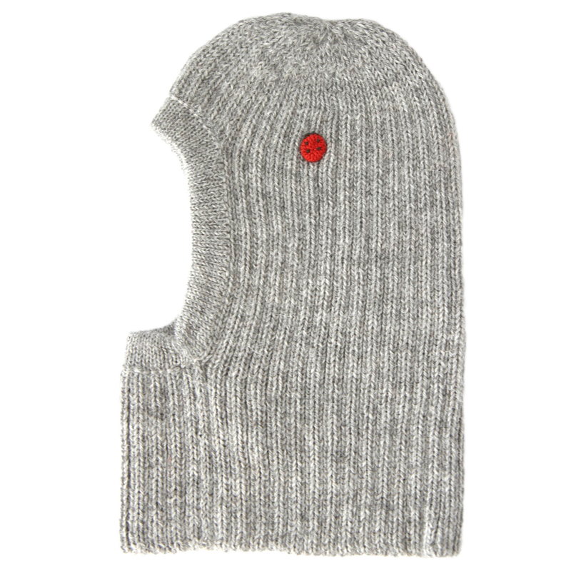 Esencia Zoey Balaclava Hat - 100% Alpaca Fiber Dove Gray | Little Mino