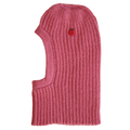 Esencia Zoey Balaclava Hat - 100% Alpaca Fiber Coral Pink | Little Mino
