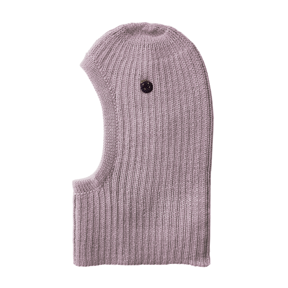 Esencia Zoey Balaclava Hat - 100% Alpaca Fiber Rosa Lillac | Little Mino