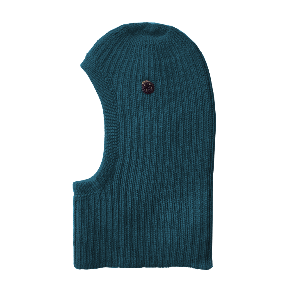 Esencia Zoey Balaclava Hat - 100% Alpaca Fiber Teal | Little Mino