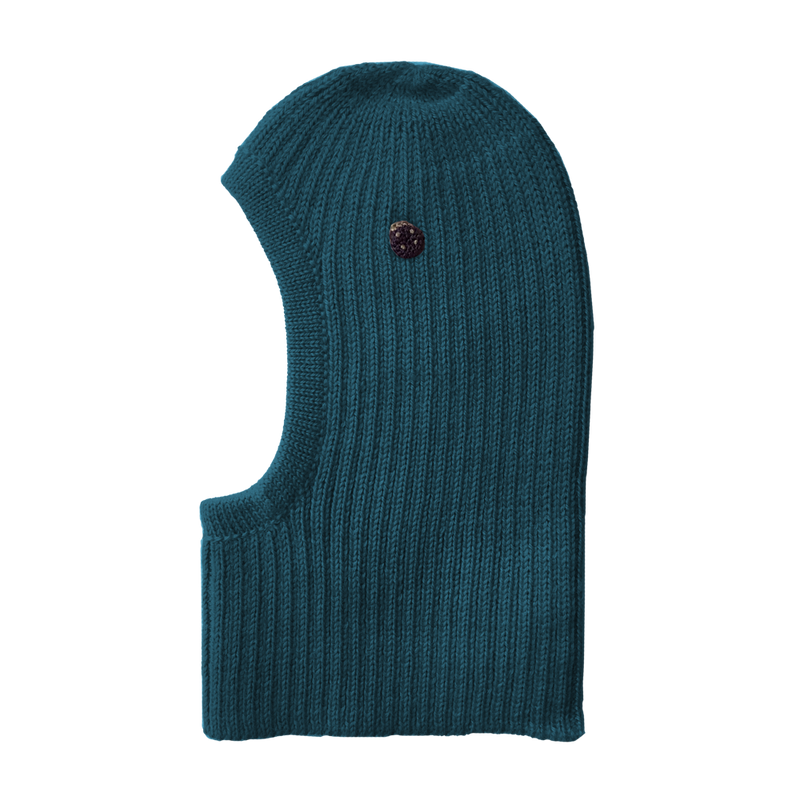 Esencia Zoey Balaclava Hat - 100% Alpaca Fiber Teal | Little Mino