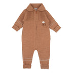 Lillelam Baby Bunting Suit Classic - 100% Merino Wool Baby Golden Teddy | Little Mino