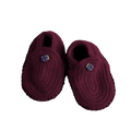 Esencia Classic Booties - 100% Alpaca Fiber Plum Red | Little Mino