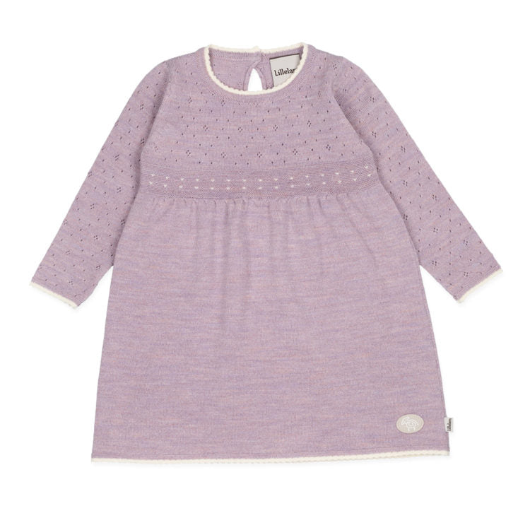 Lillelam Dress Thin Classic 100% Merino Purple | Little Mino