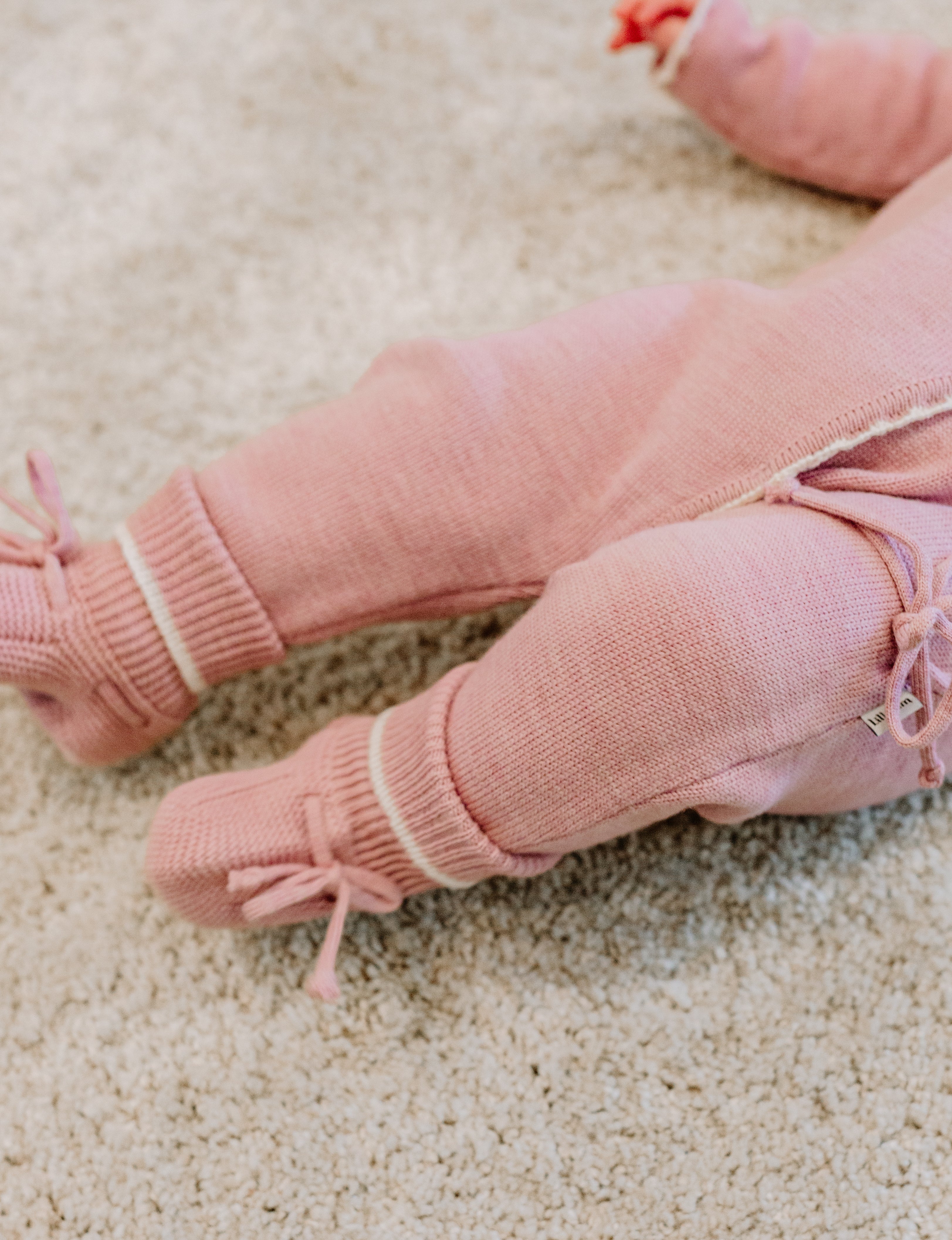 Lillelam 100% Merino Hentesett (Homeset) - Pink | Little Mino