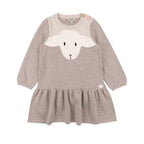 Lillelam Lammi Dress 100% Merino Beige | Little Mino