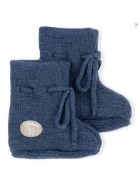 Lillelam Classic Baby Booties Dark Blue | Little Mino