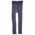 Esencia Rib Leggings - 100% Alpaca Fiber Blue | Little Mino