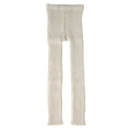 Esencia Rib Leggings - 100% Alpaca Fiber White Ivory | Little Mino