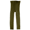 Esencia Rib Leggings - 100% Alpaca Fiber Olive Green | Little Mino