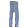 Esencia Rib Leggings - 100% Alpaca Fiber Water Blue | Little Mino
