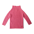 Esencia Rib Sweater - 100% Alpaca Fiber Pink Coral | Little Mino