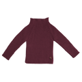 Esencia Rib Sweater - 100% Alpaca Fiber Red Plum | Little Mino