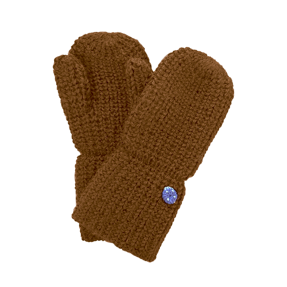 Esencia Alpaca Mittens - 100% Alpaca Fiber Camel | Little Mino