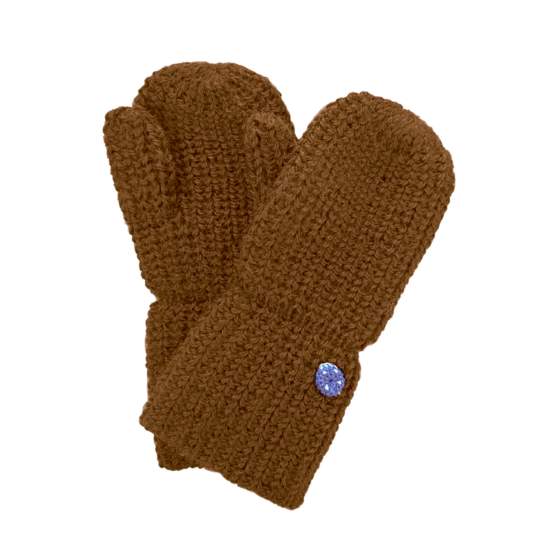 Esencia Alpaca Mittens - 100% Alpaca Fiber Camel | Little Mino