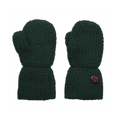 Esencia Alpaca Mittens - 100% Alpaca Fiber Dark Green | Little Mino
