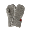 Esencia Alpaca Mittens - 100% Alpaca Fiber Dove Gray | Little Mino