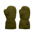 Esencia Alpaca Mittens - 100% Alpaca Fiber Olive Green | Little Mino