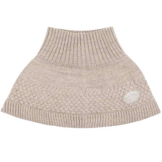 Lillelam Classic Merino Wool Neck Warmer Beige | Little Mino