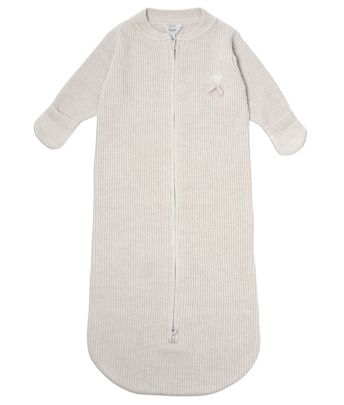 Sleeping Bag Ribb Lillelam Light Beige | Little Mino