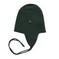 Esencia Alpaca Amber String Hat - 100% Alpaca Fiber Dark Green | Little Mino
