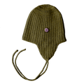 Esencia Alpaca Amber String Hat - 100% Alpaca Fiber Olive Green | Little Mino