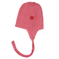 Esencia Alpaca Amber String Hat - 100% Alpaca Fiber Pink Coral | Little Mino