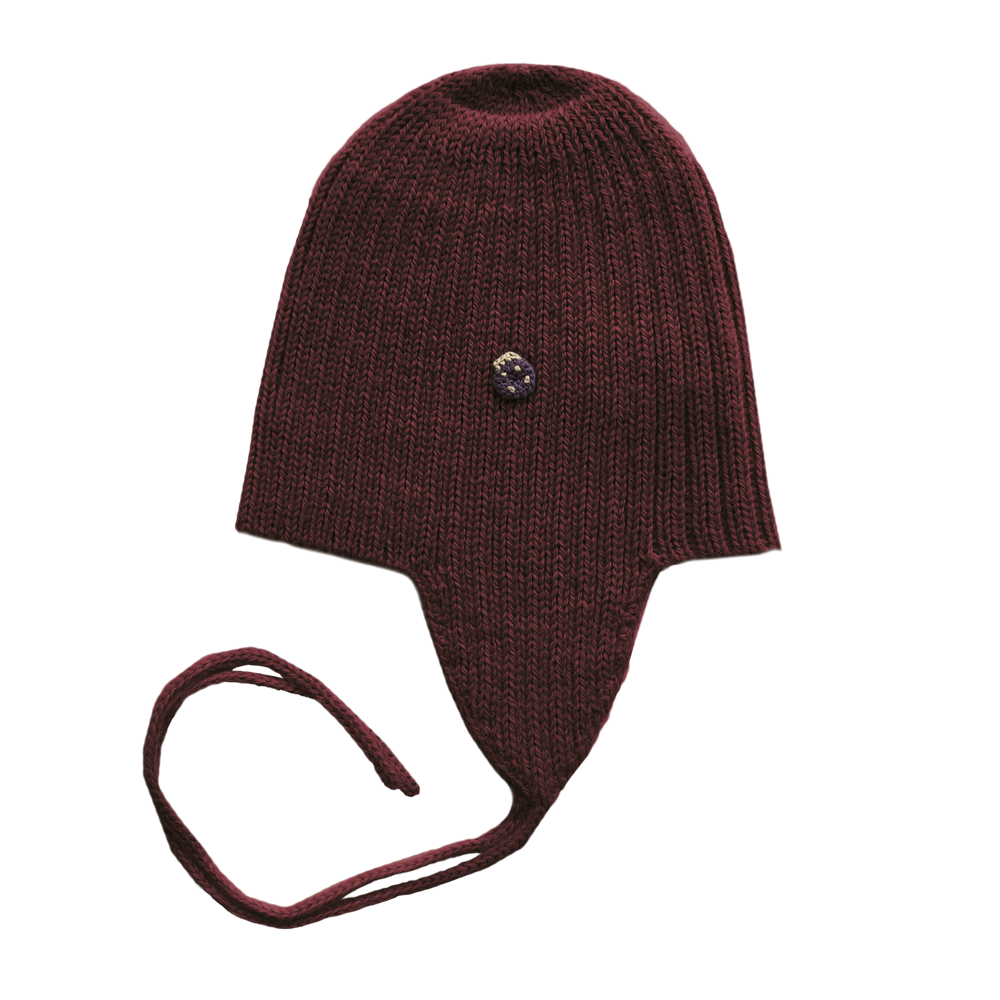 Esencia Alpaca Amber String Hat - 100% Alpaca Fiber Plum | Little Mino