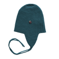 Esencia Alpaca Amber String Hat - 100% Alpaca Fiber Teal | Little Mino