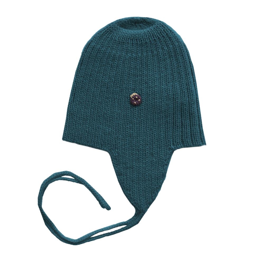 Esencia Alpaca Amber String Hat - 100% Alpaca Fiber Teal | Little Mino
